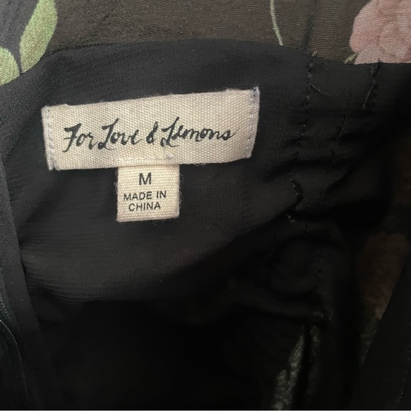 FOR LOVE AND LEMONS biscotti mini silk dress - Picture 7 of 9